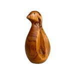 Wood Ceylon handcrafted bird sculpture made from natural polished wood with smooth finish